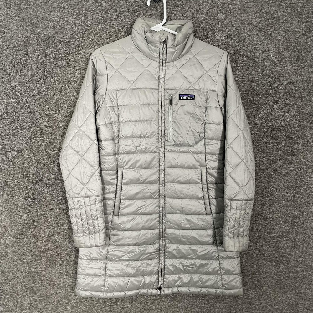 Patagonia Radalie‎ Parka Jacket Womens Small Gray Quilted Insulated STY27695